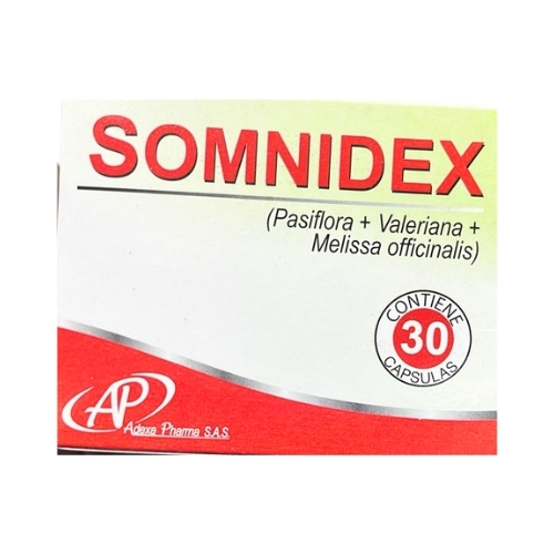 Somnidex Pasiflora +Valeriana Capsulas