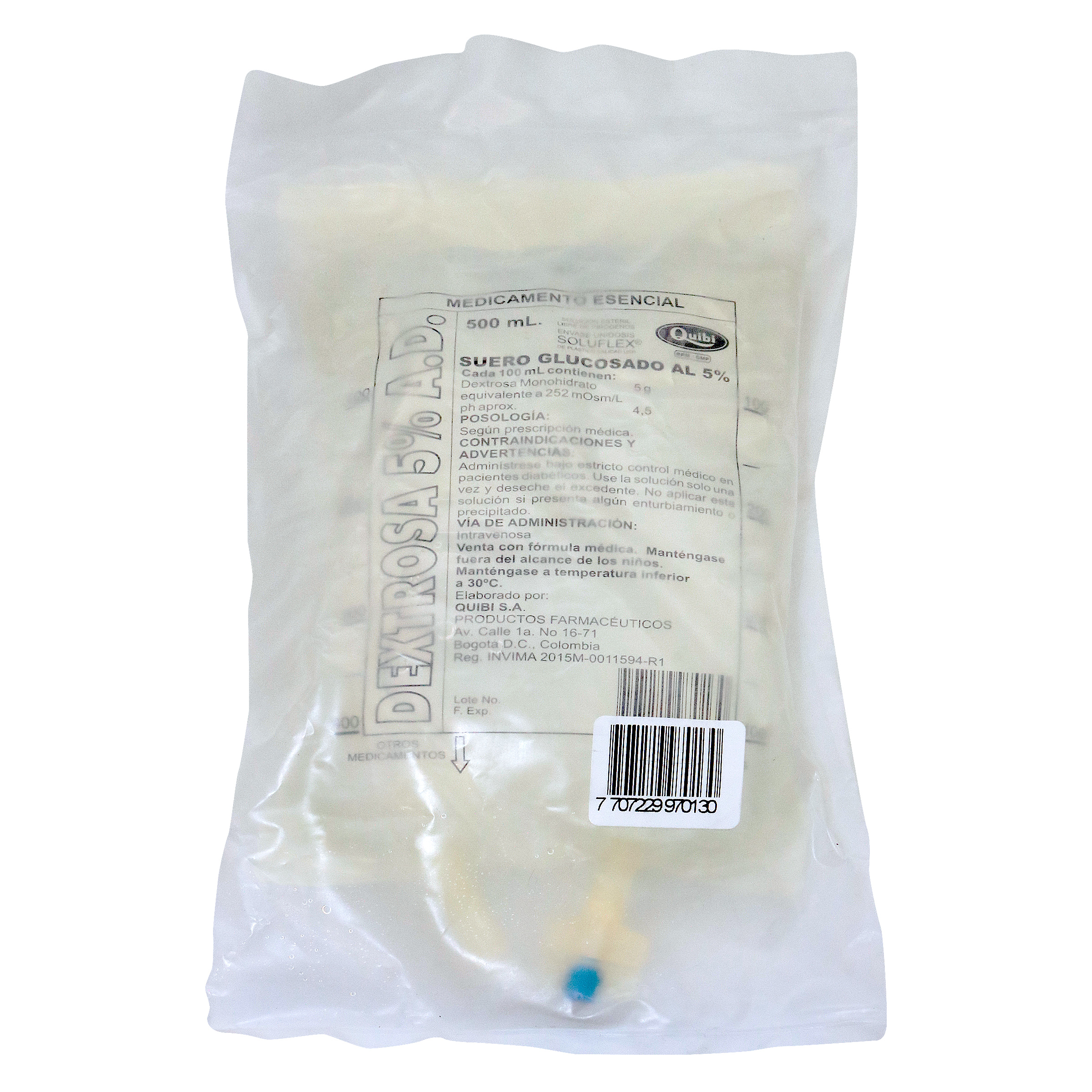Dextrosa 5% A.D Suero Glucosado