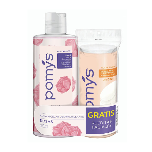 Agua Micelar Pomys Rosas 400 mL Gratis Rueditas Pomys Sensitive Facial