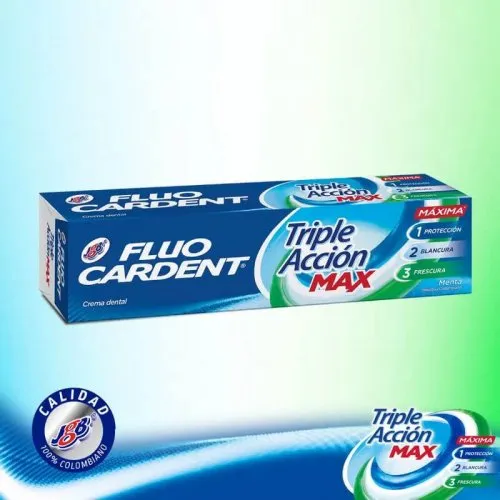 Crema Dental Fluocardent Triple Accion Max Menta