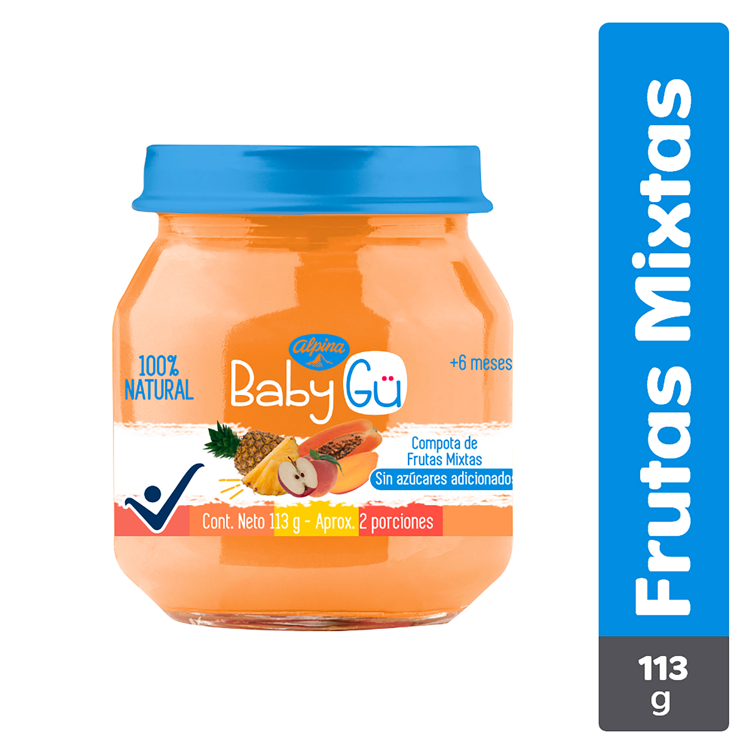 COMPOTA ALPINA BABY FRUTAS MIXTAS 113 GR