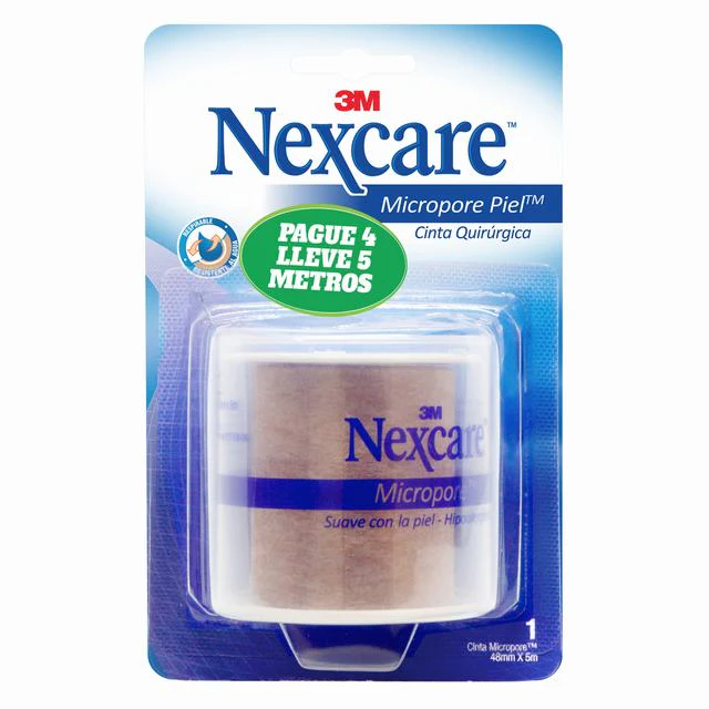 Micropore Color Piel 48 X 5 Yardas Pague 4 Lleve 5 Metros Nexcare