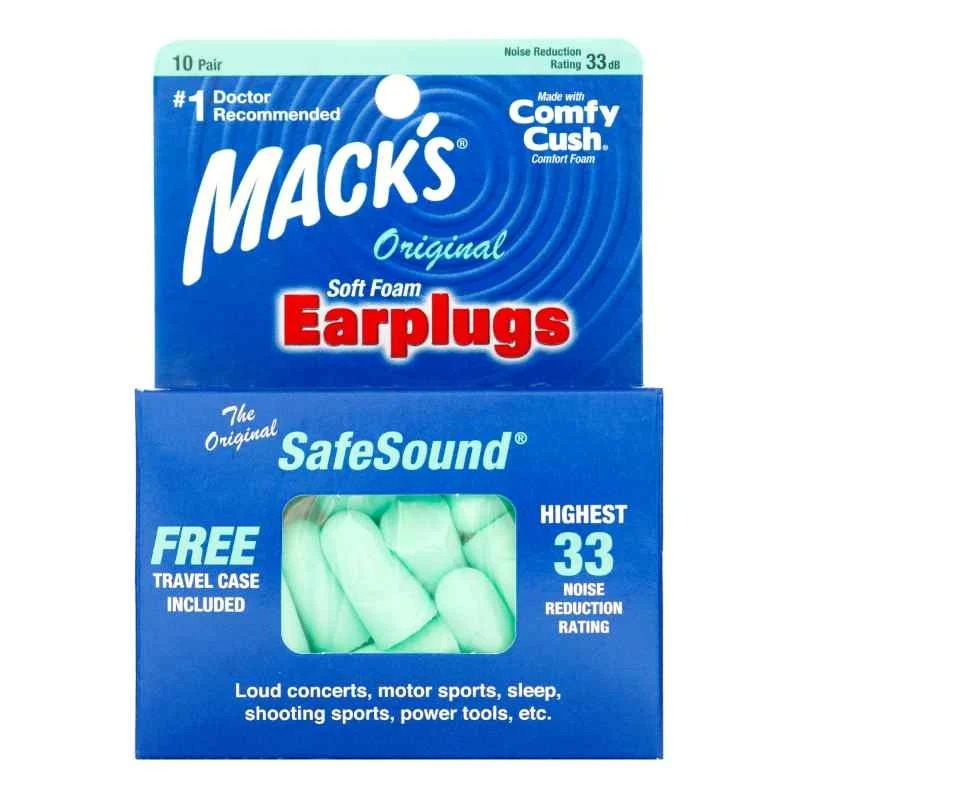 TAPONES PARA OIDOS GOMA ULTRA SUAVE 10 PARES