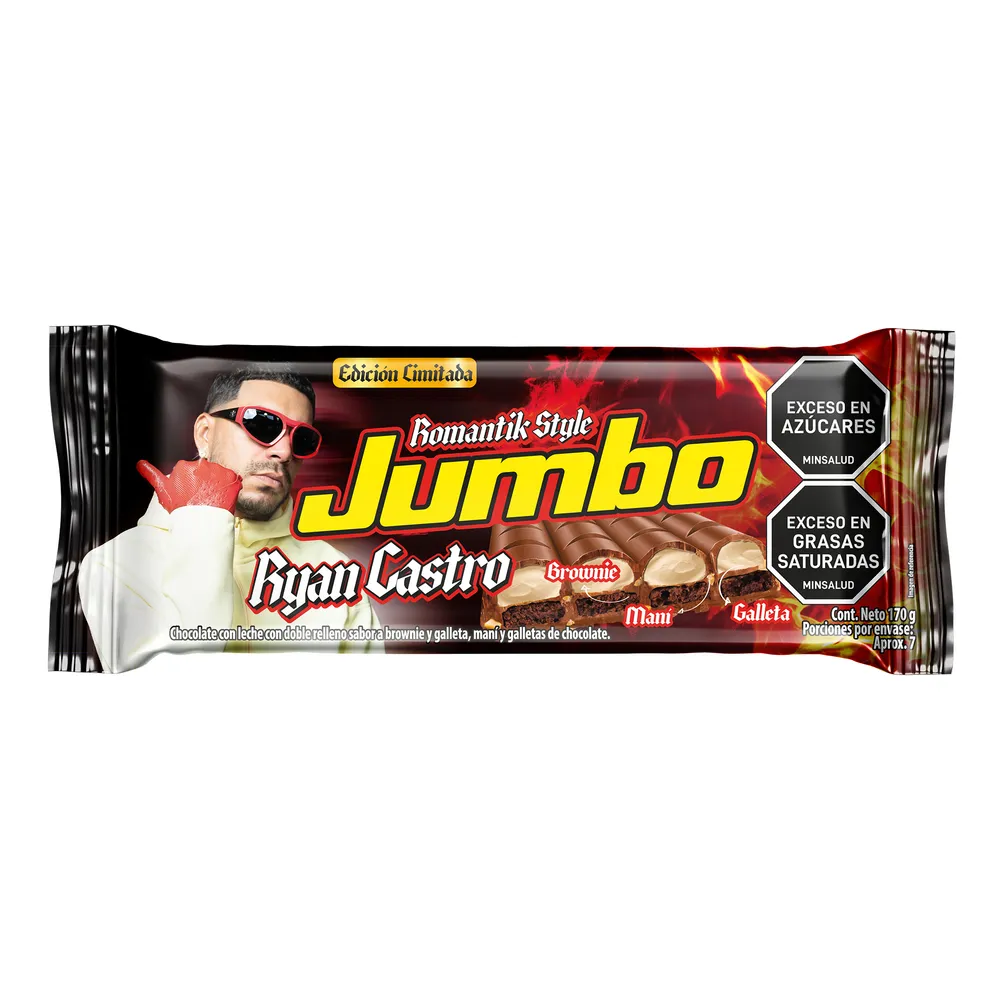 CHOCOLATINA  JUMBO RYAN CASTRO 170 GR