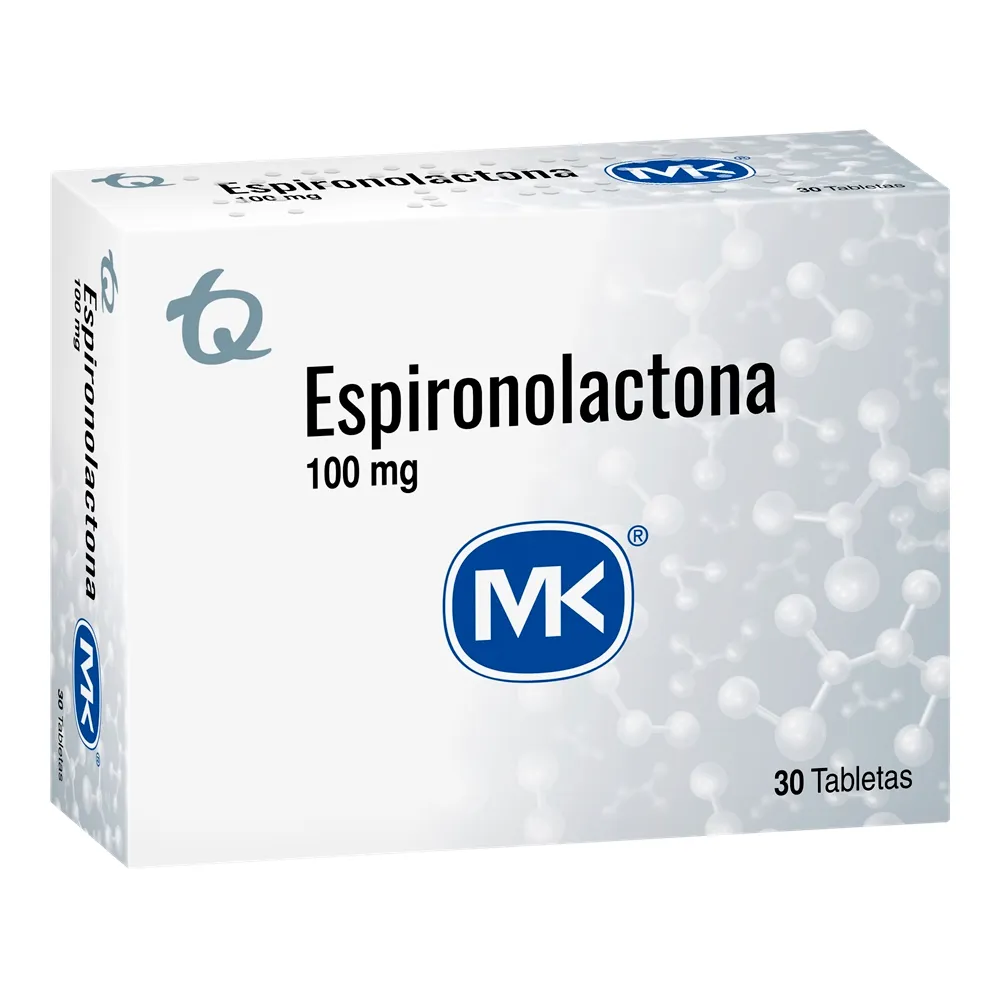 ESPIRONOLACTONA 100 MG 30 TABLETAS MK