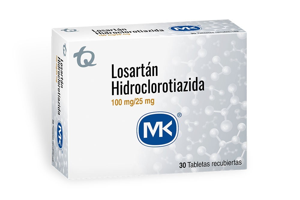 Losartan + Hidroclorotiazida 100/25 Mg