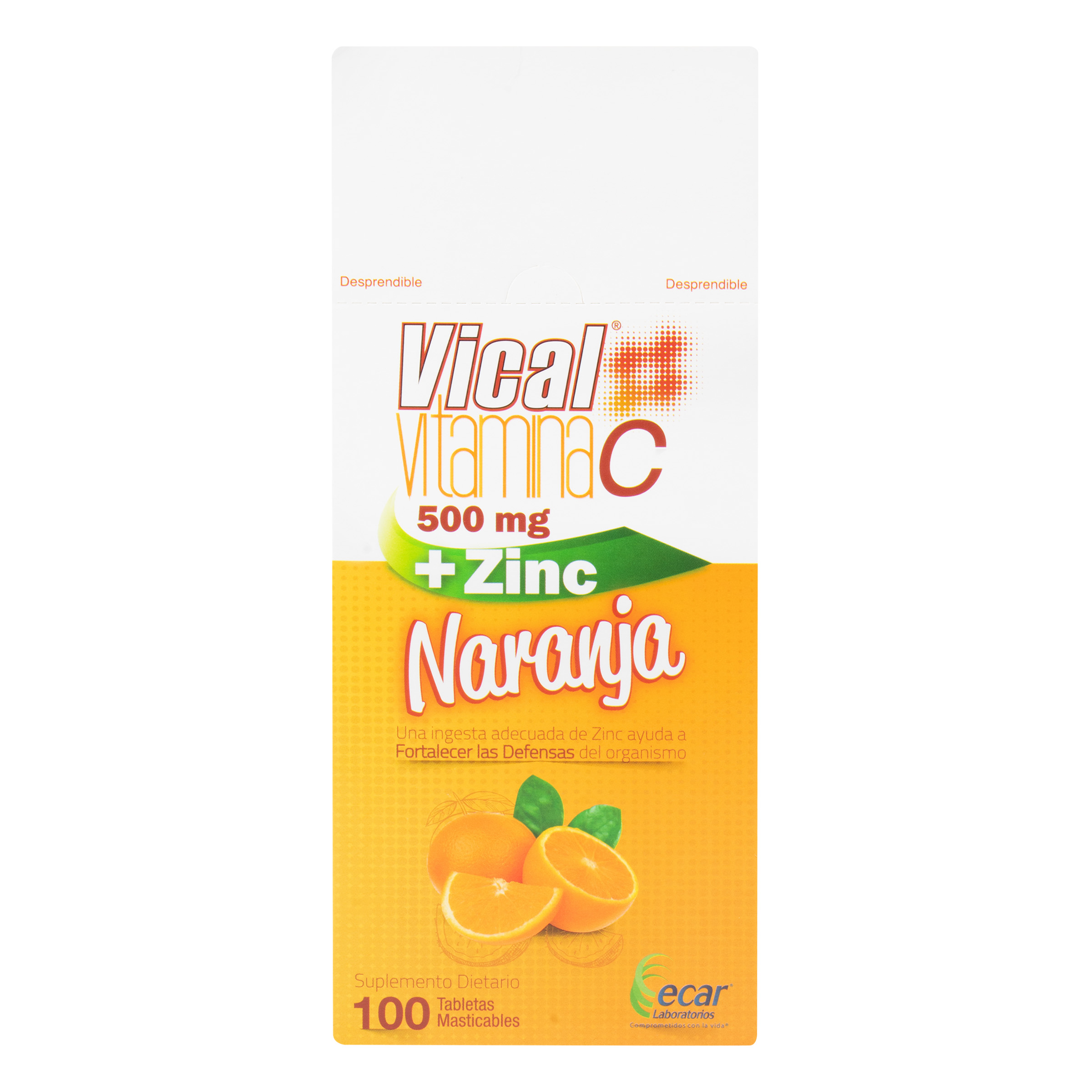 Vical vitamina C zinc naranja ecar