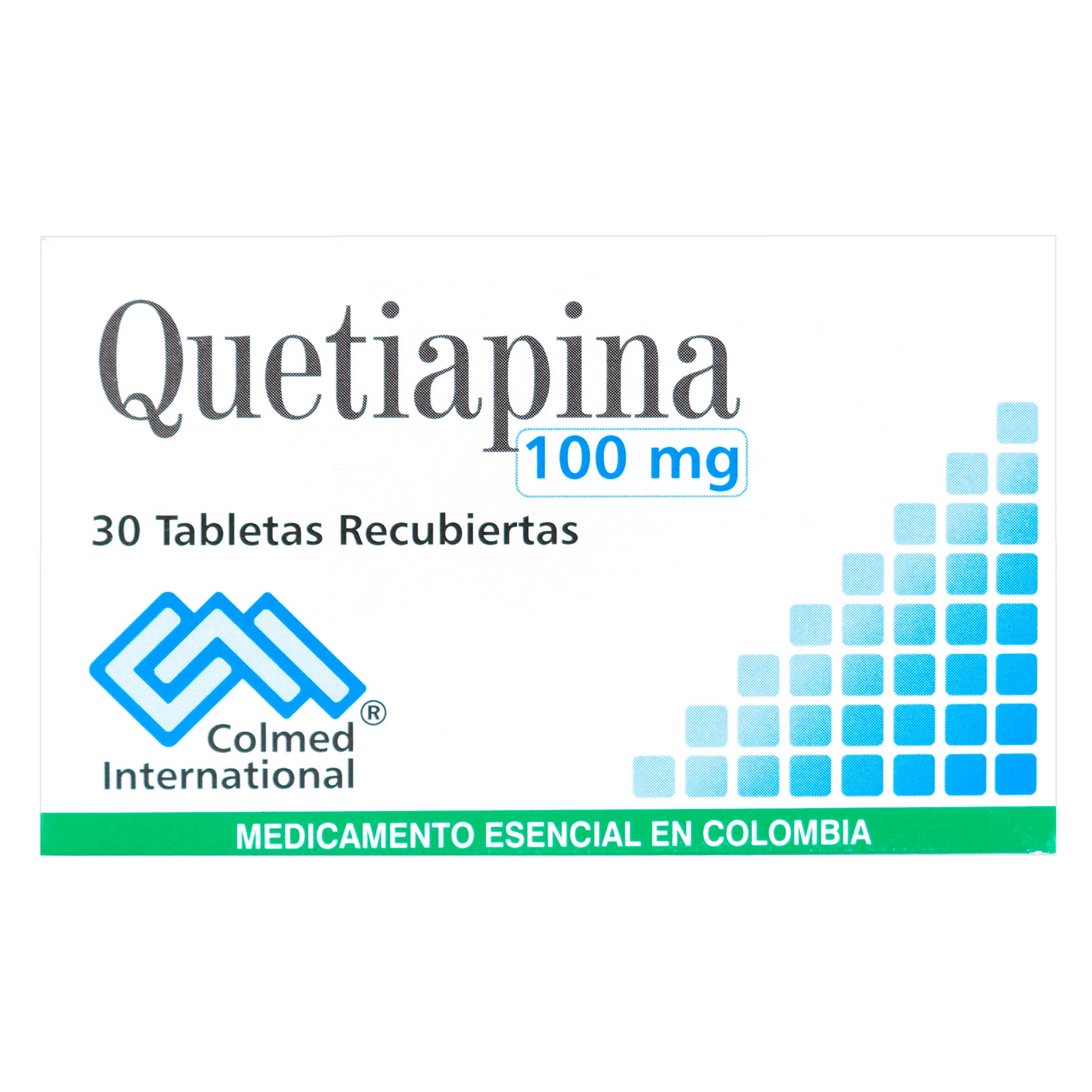 Quetiapina 100 mg 30 tabletas pc