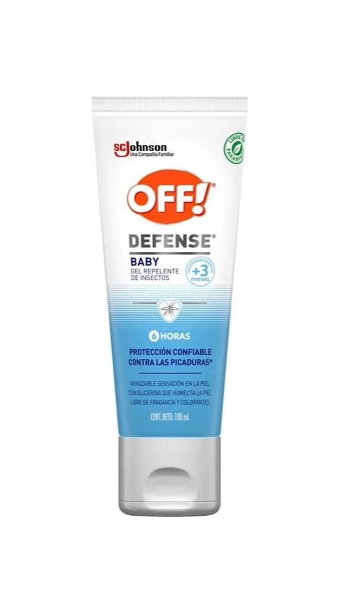 Repelente off defense baby gel 100 ml