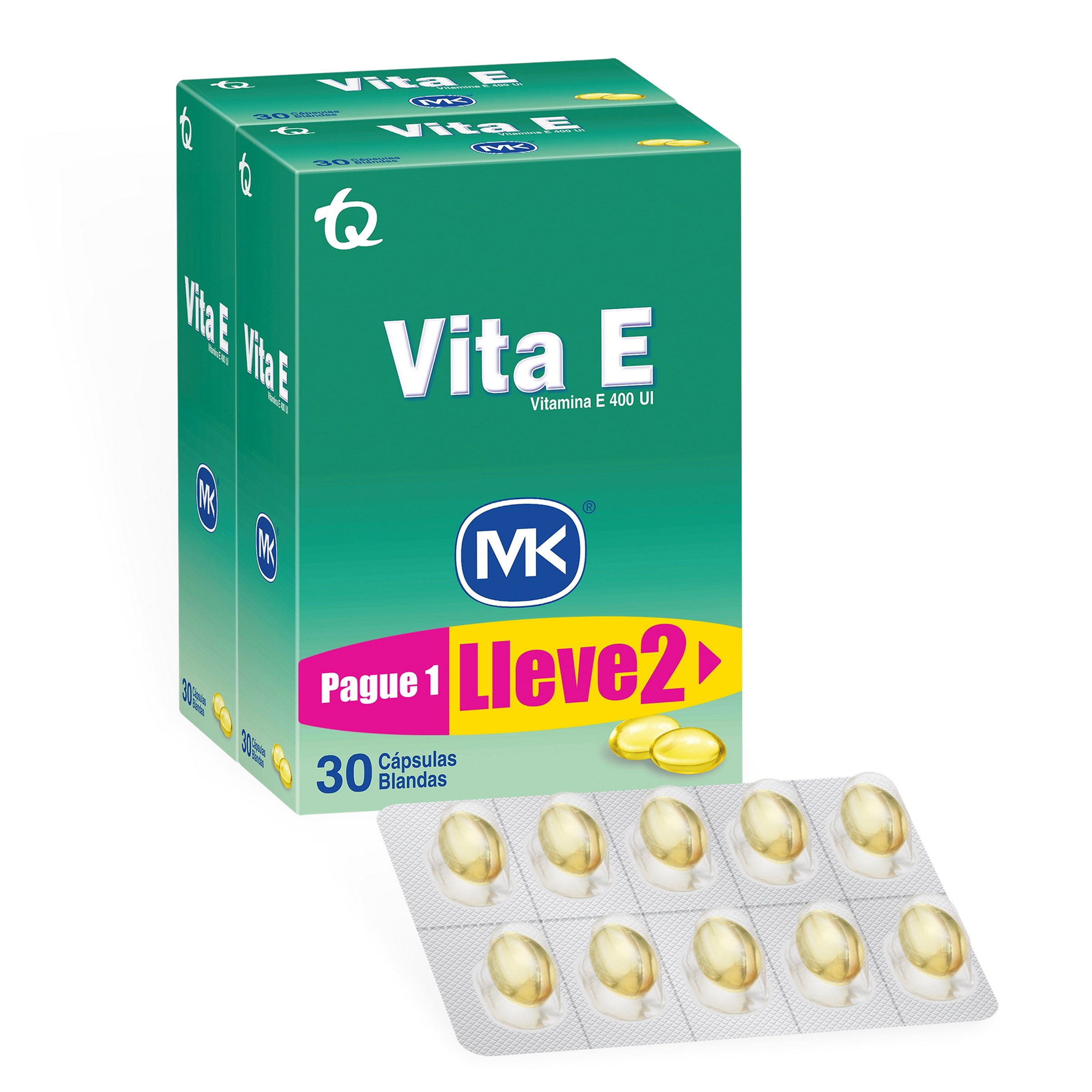 Vitamina E 400 e.u mk  2 caja 30 capsulas
