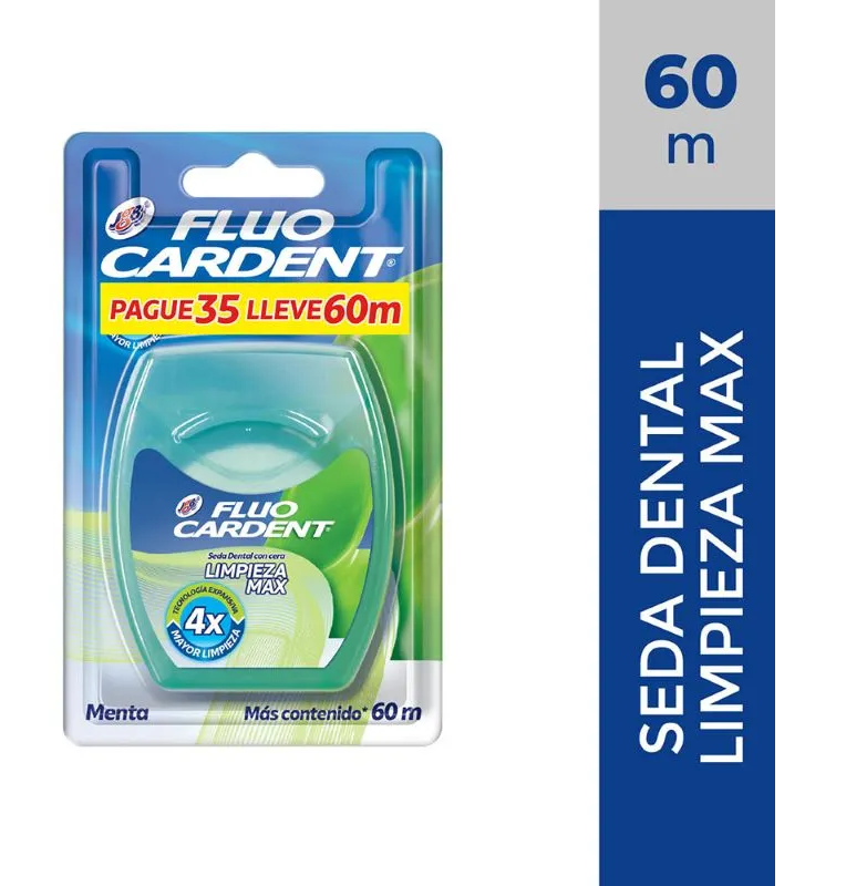 Seda Dental Fluocardent Limpieza Maxima menta