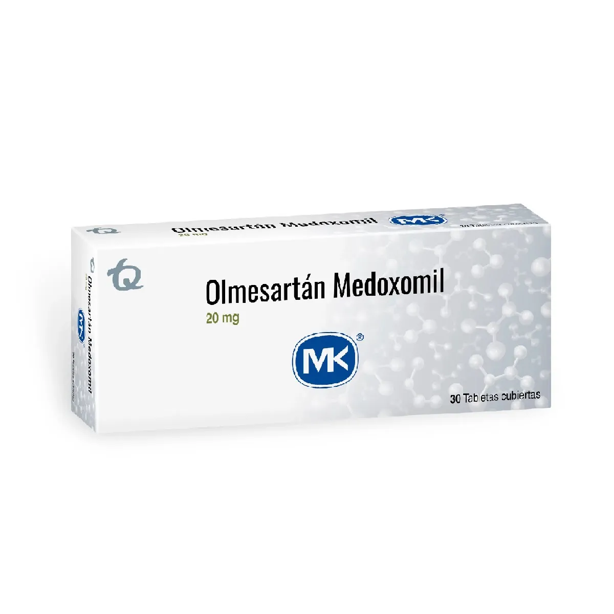 Olmesartán Medoxomil 20 Mg Tabletas Cubiertas