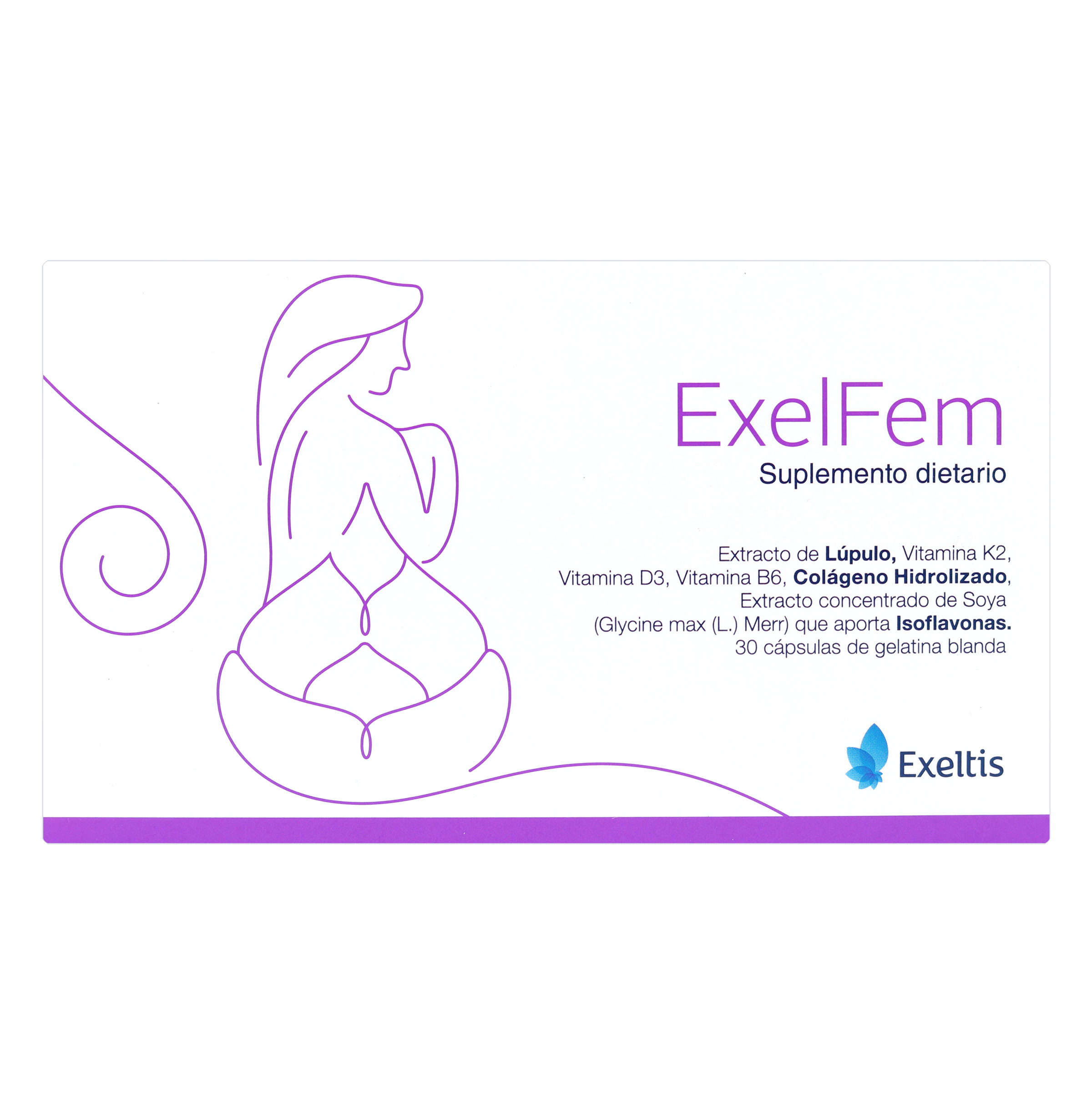 Exelfem Suplemento Dietario Gelatina Blanda