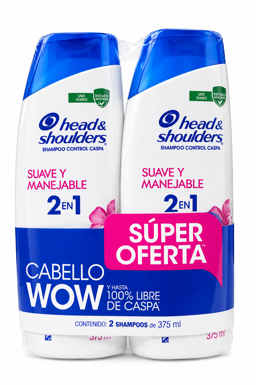 Shampoo Head & Shoulders Suave Y Manejable 2X1 Oferta