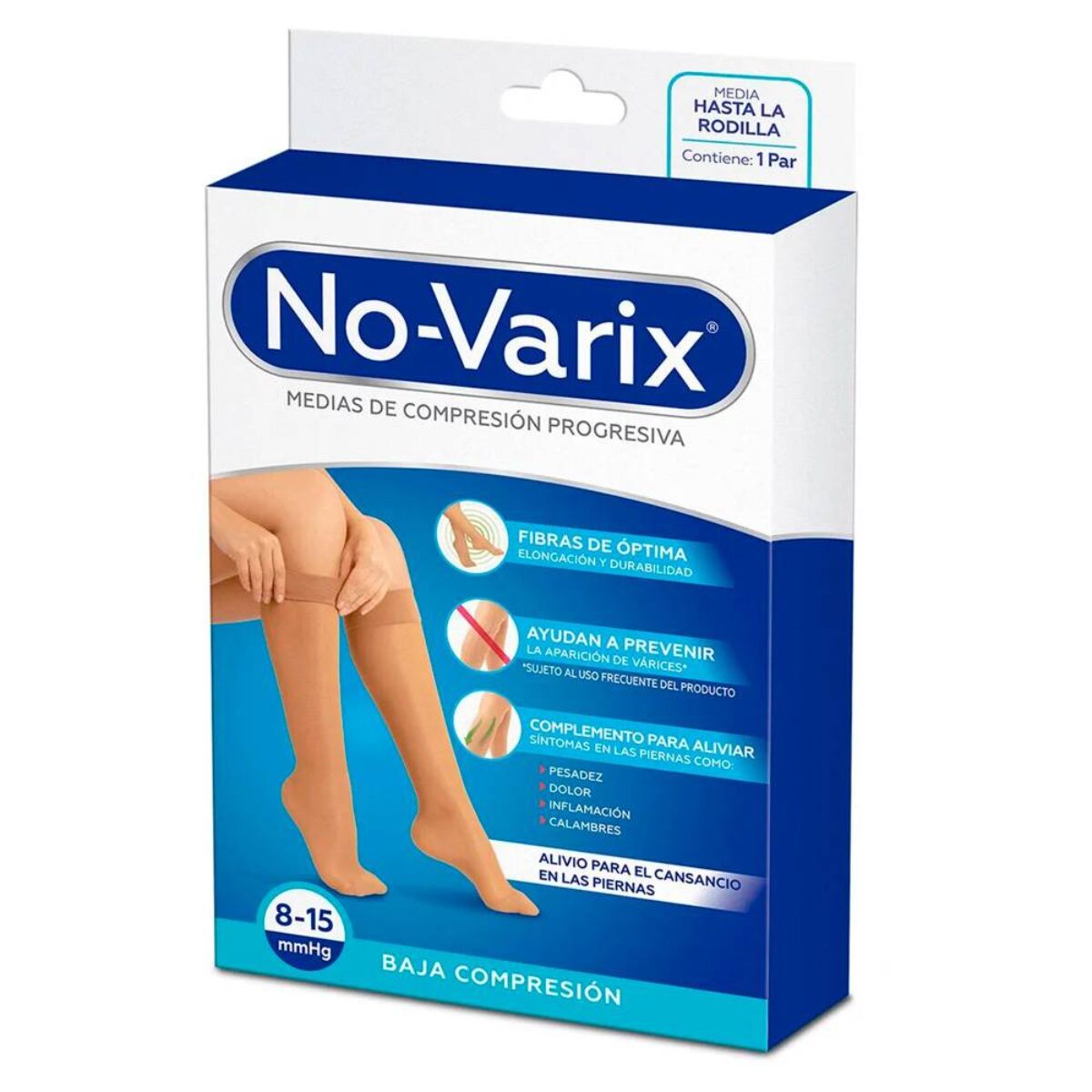 Media Novarix Mujer Navy 8-15 Negro Talla M