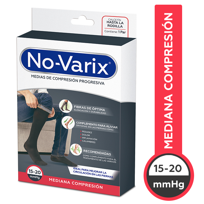 Media Novarix Hombre Navy 15-20 Negro Talla M
