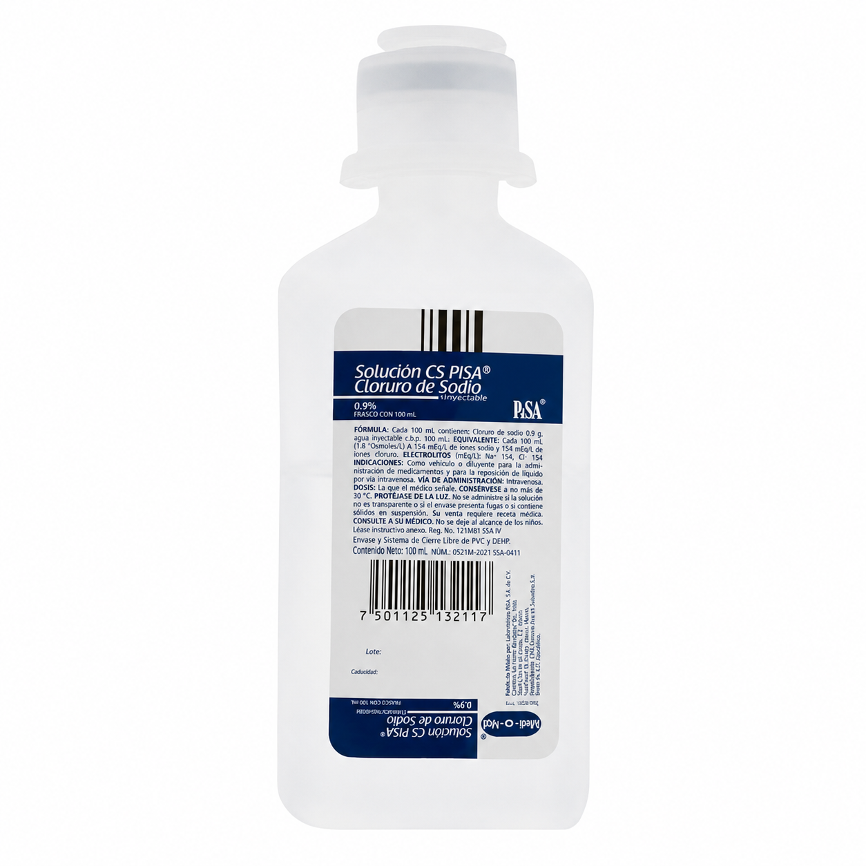 Cloruro De Sodio 0.9% Suero Fisiologico Solucion