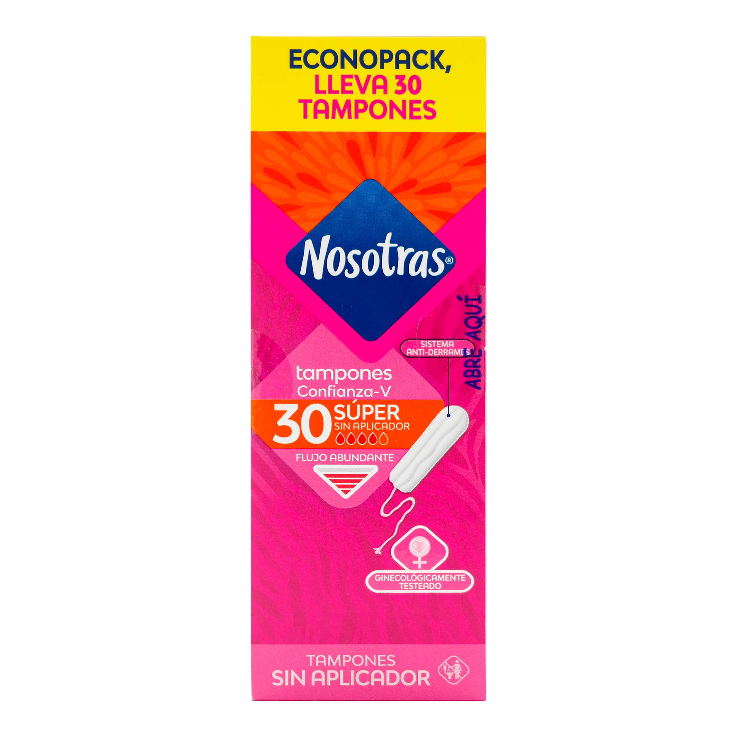 Tampones Nosotras Digital Super Sin Aplicador