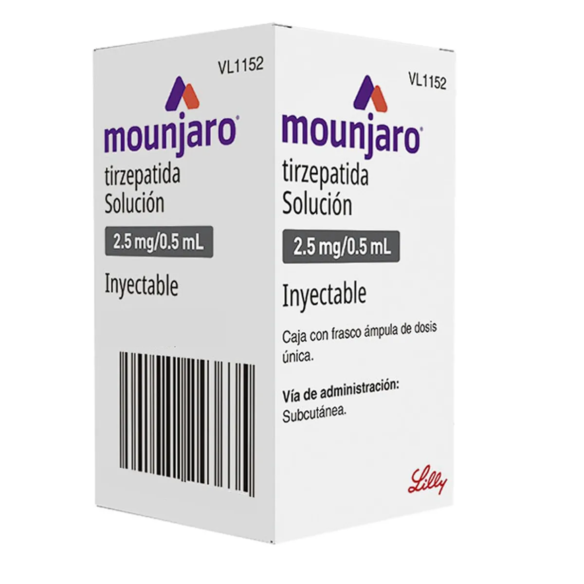 Mounjaro Tirzepatida 2.5 Mg/0.5 mL Solucion Inyectable