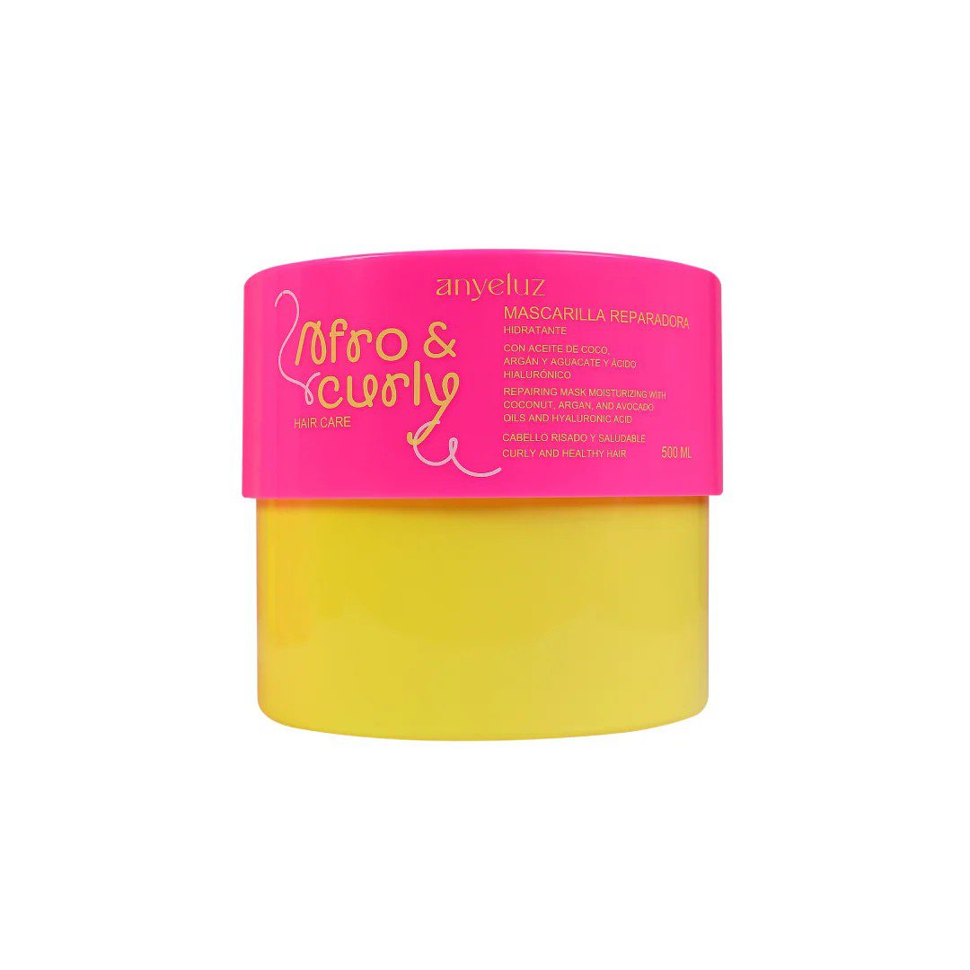 Mascarilla Capilar Anyeluz Reparadora Hidratante Afro & Curly