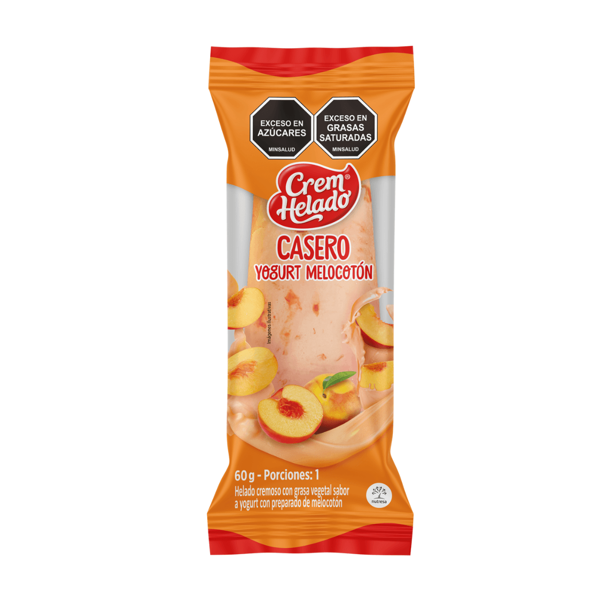 Helado Casero Yogurt Melocoton 60 Gr