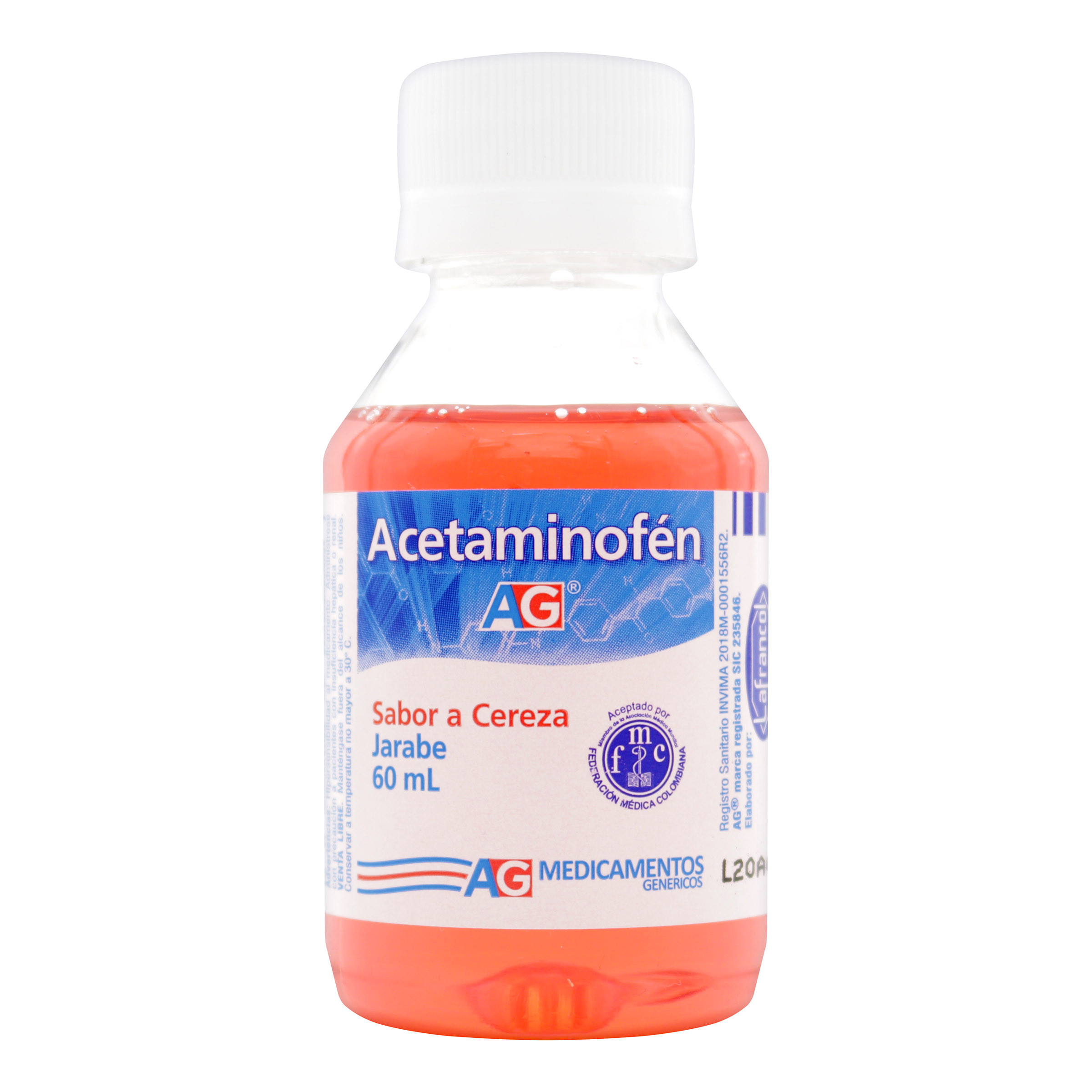 Acetaminofen Jarabe Cereza
