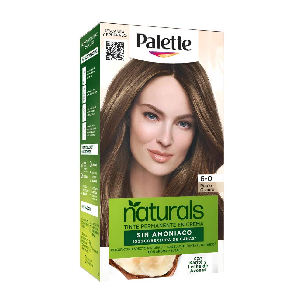 Palette Naturals Tinte Kit Tubo 6.0 Rubio Oscuro