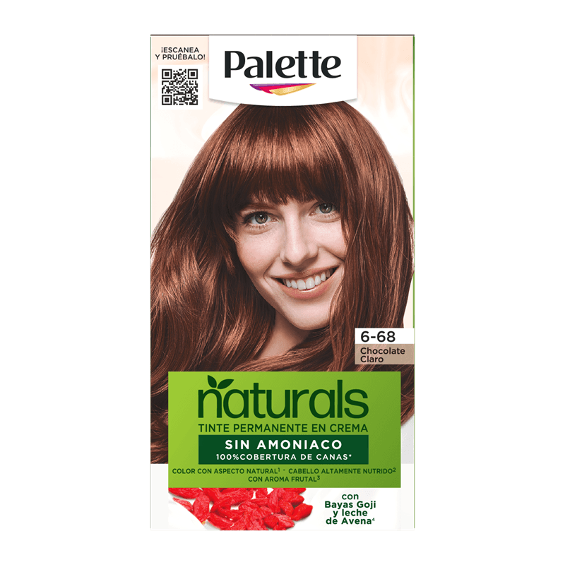 Palette Naturals Tinte Kit Tubo 6.68 Chocolate Claro