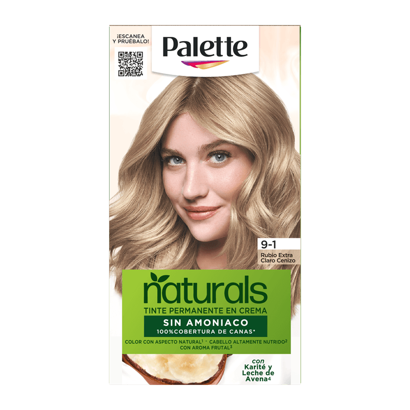 Palette Naturals Tinte Kit Tubo 9.1 Rubio Extraclaro