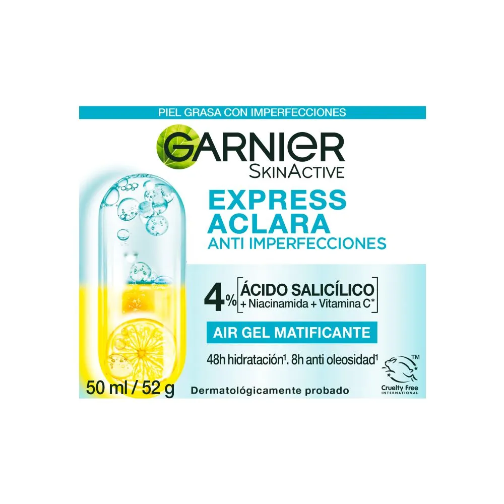 Crema Facial Garnier Express Aclara Anti Manchas Vitamina C Fps30