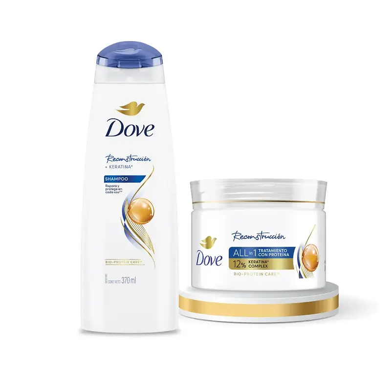Shampoo Dove Reconstrucion Completa 370 mL + Tratamiento 300 mL
