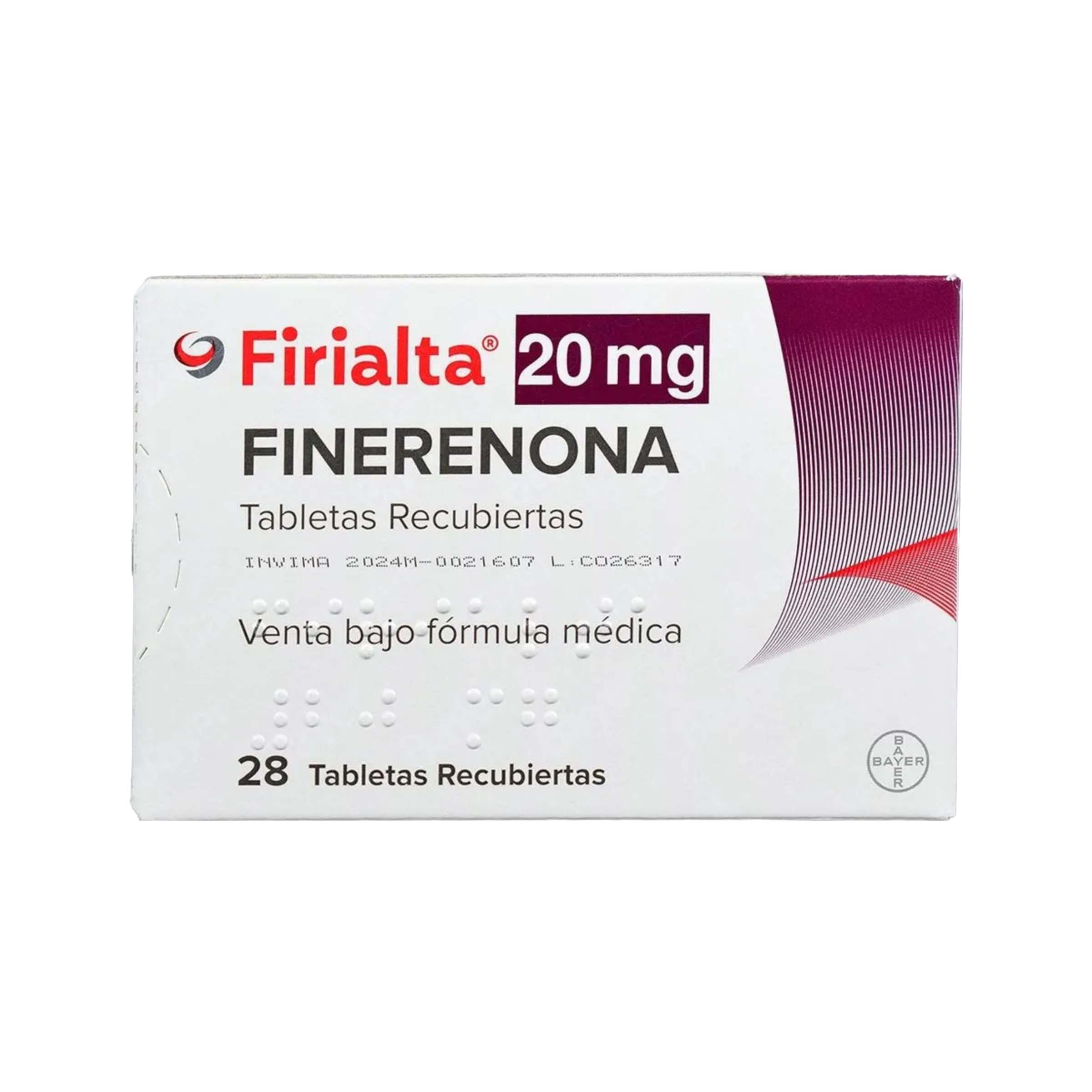 Firialta Finerenona 20 Mg Tabletas Recubiertas
