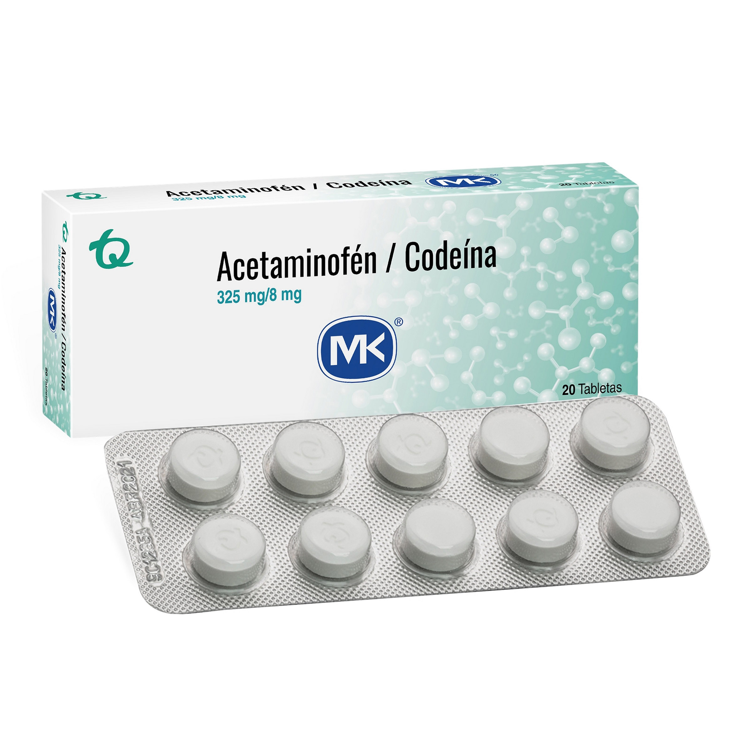 Acetaminofen + Codeina 325/8 Mg