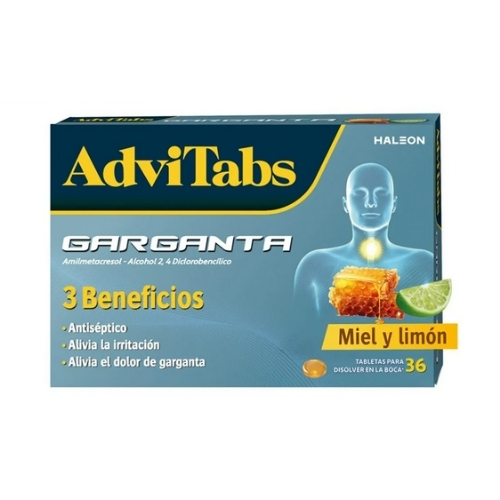 AdviTabs Garganta Miel Y Limon
