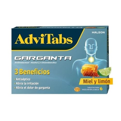 AdviTabs Garganta Miel Y Limon