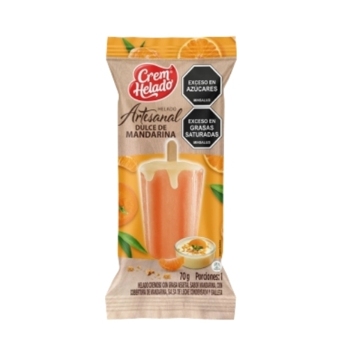 Helado Artesanal Dulce De Mandarina 70 Gr