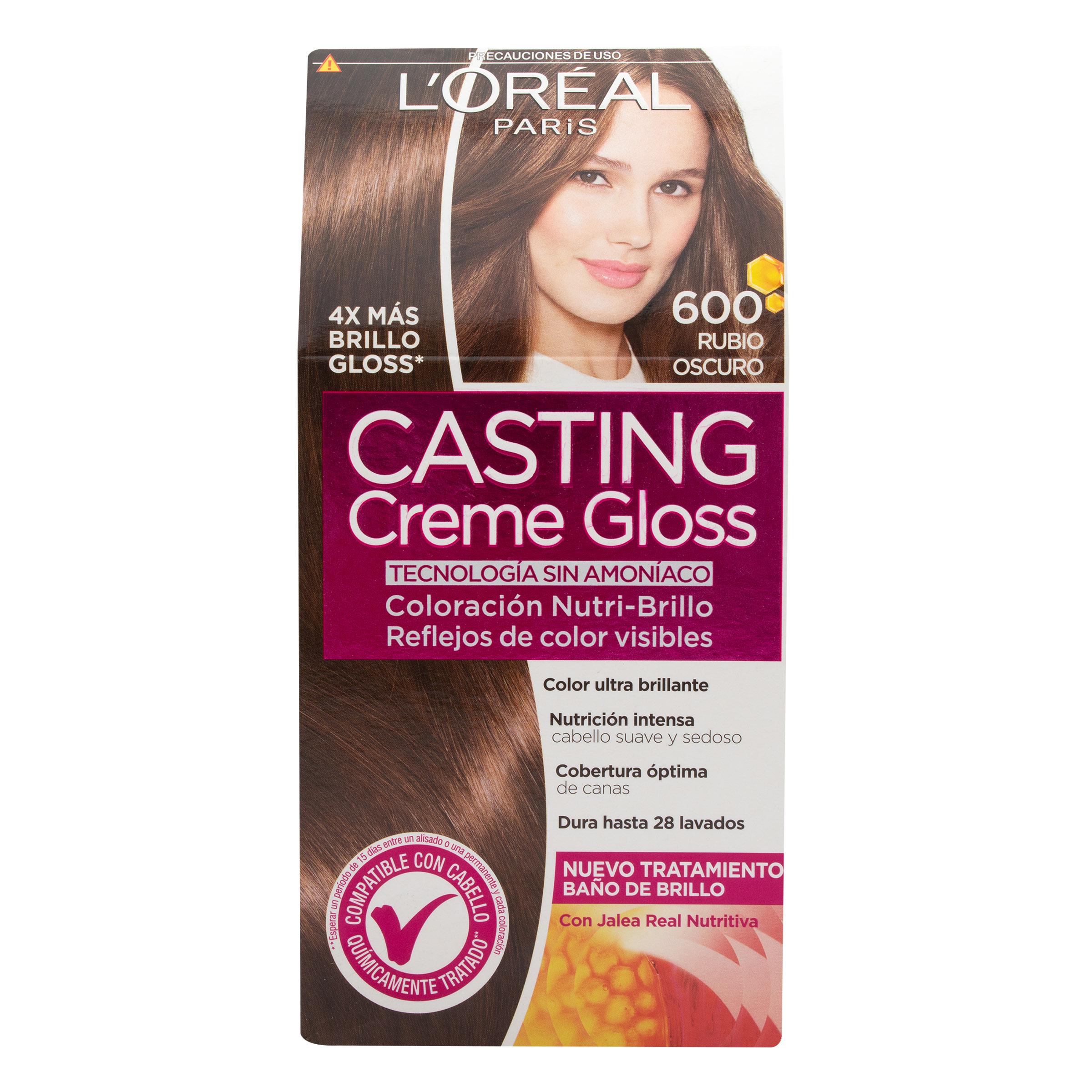 Casting Creme Gloss Tratamiento Coloracion Nutri - Brillo  Tono 600 Rubio Oscuro Loreal Paris