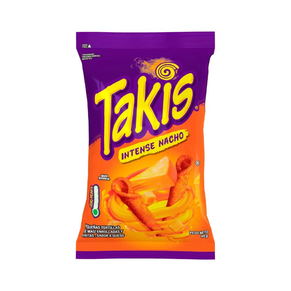 Takis Intense Nacho Sin Picante 49 Gr