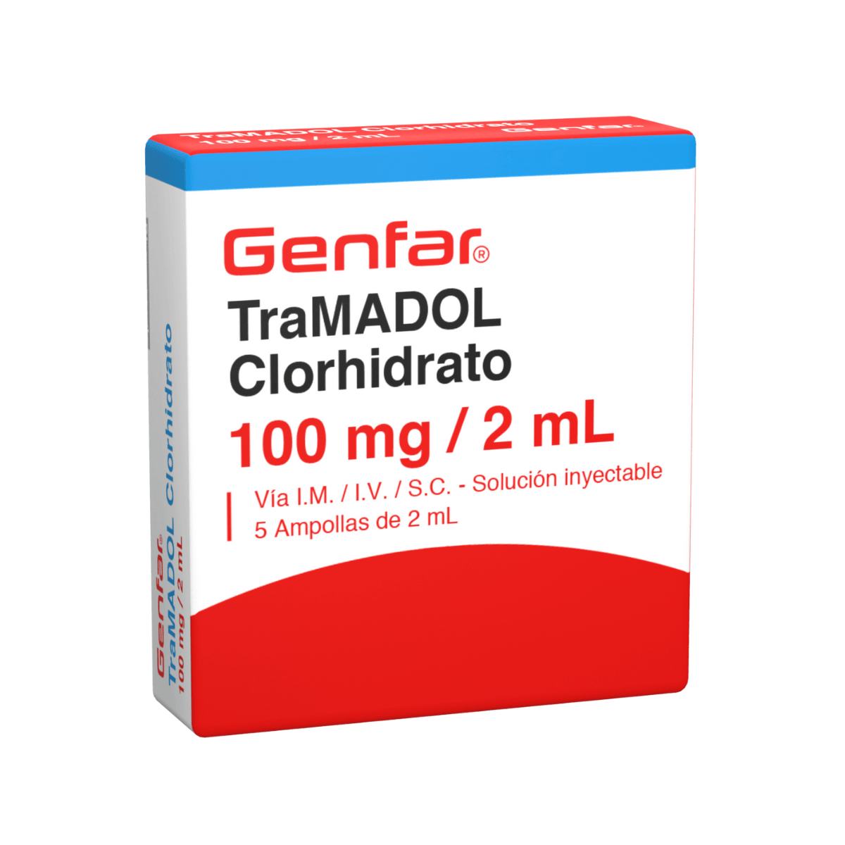 Tramadol Clorhidrato 100 Mg /2 mL Solucion Inyectable
