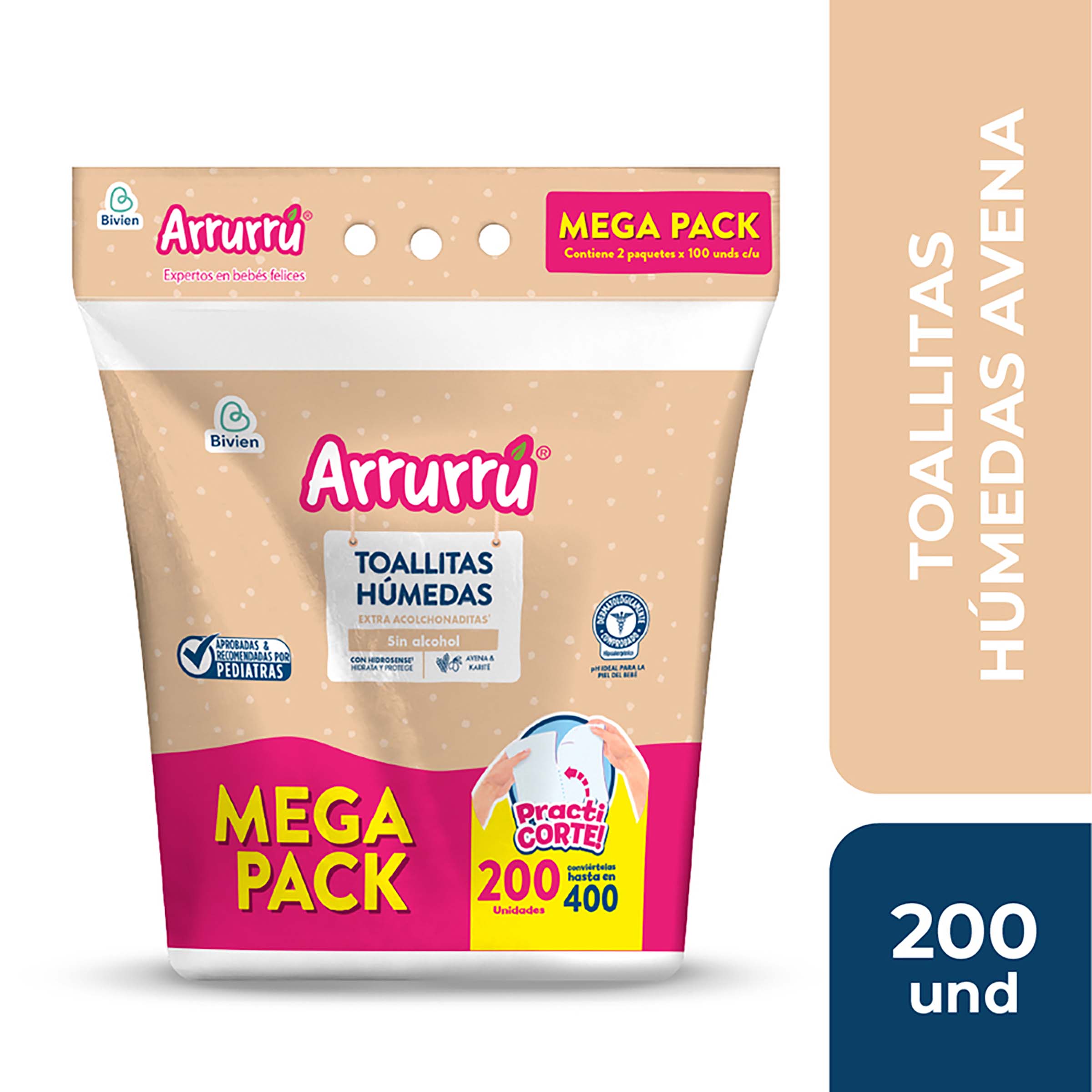 Toallita Humeda Arrurru Avena Katite