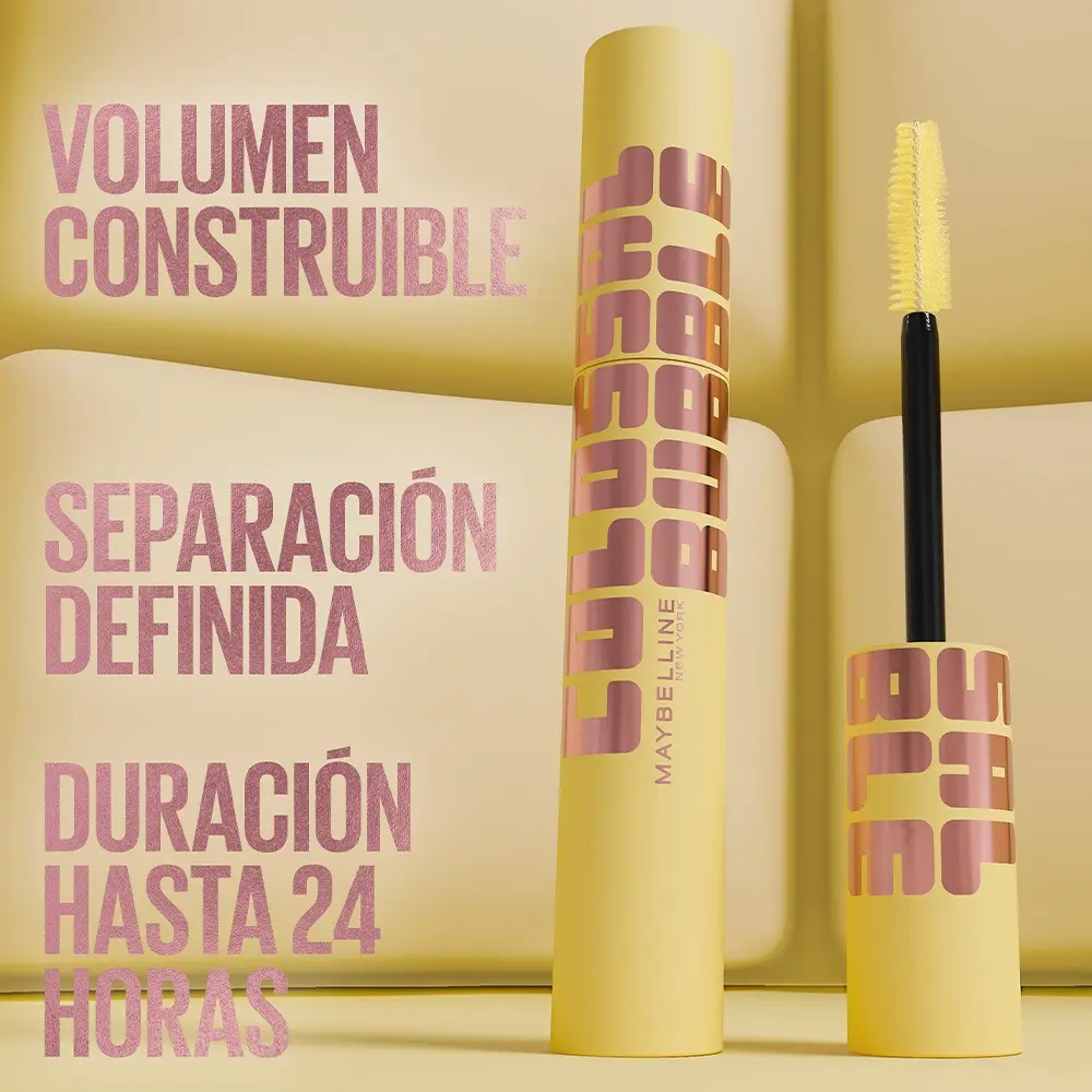 Mascara Para Pestañas Maybelline Colossal Bubble Negro Waterproof