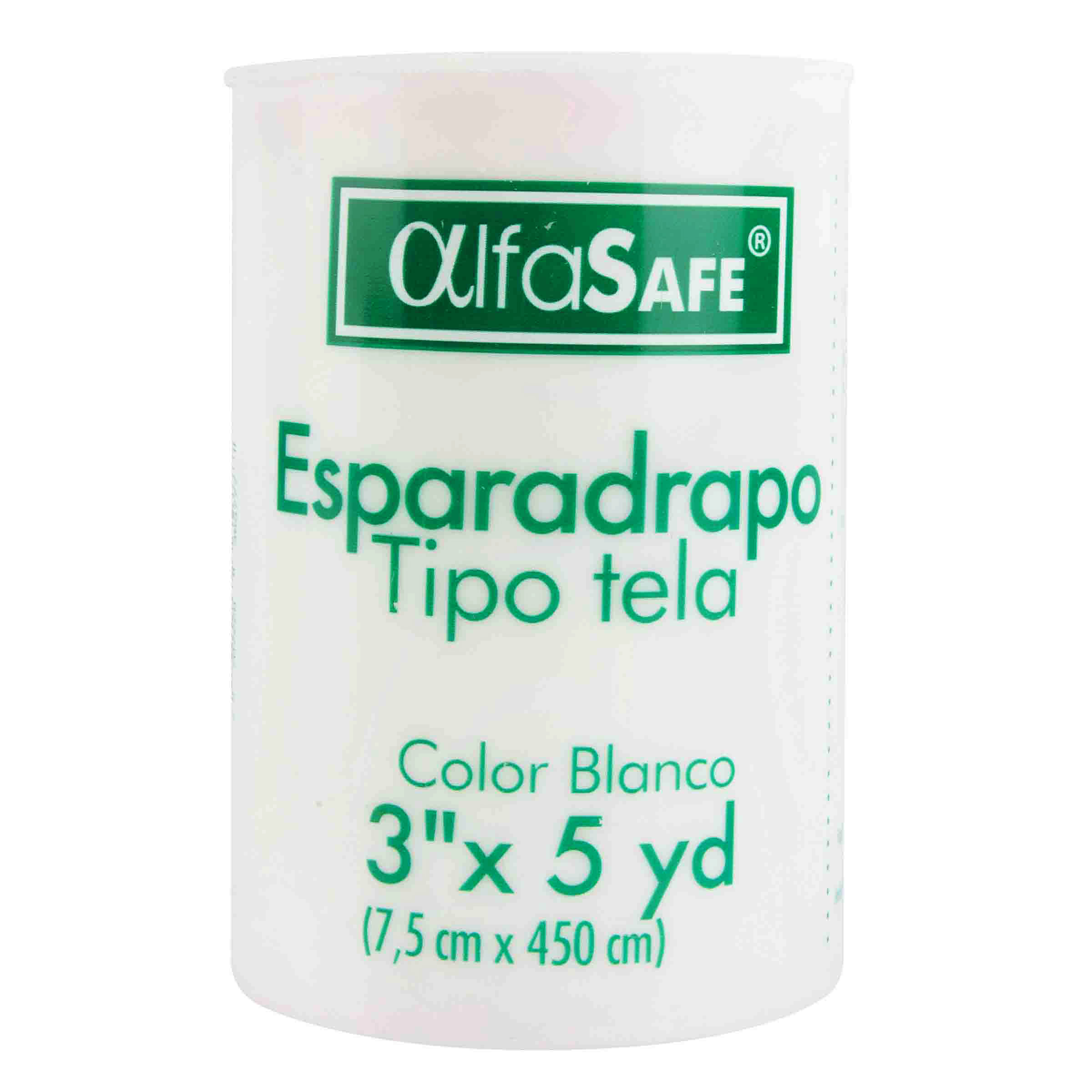 Esparadrapo Tela Alfa Blanco 3X5 Yardas