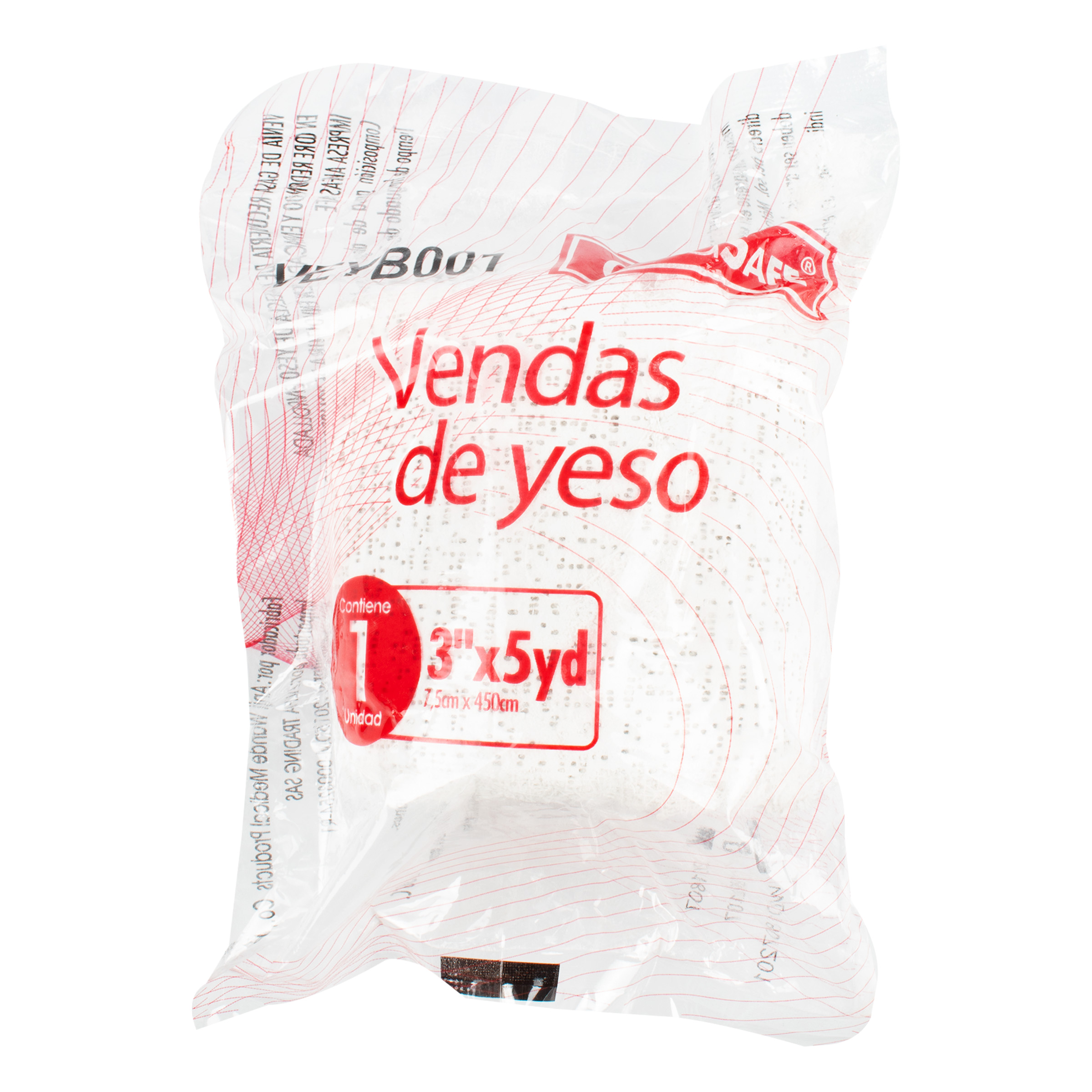 Venda De Yeso Alfasafe Blanca 3 X 5 Yardas