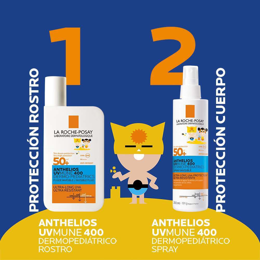 Protector Solar Anthelios Uv Mune 400 Spf 50+ Dermo Pediatrics Spray Invisible La roche-Posay