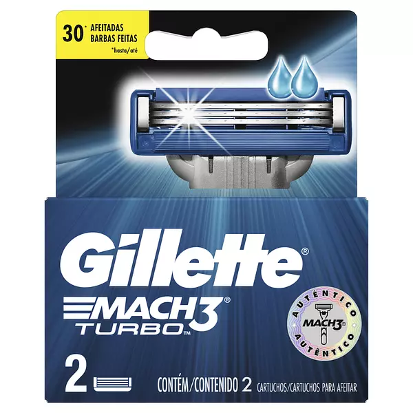 Repuesto Maquina De Afeitar Gillette Mach3 Turbo 3 Hojas