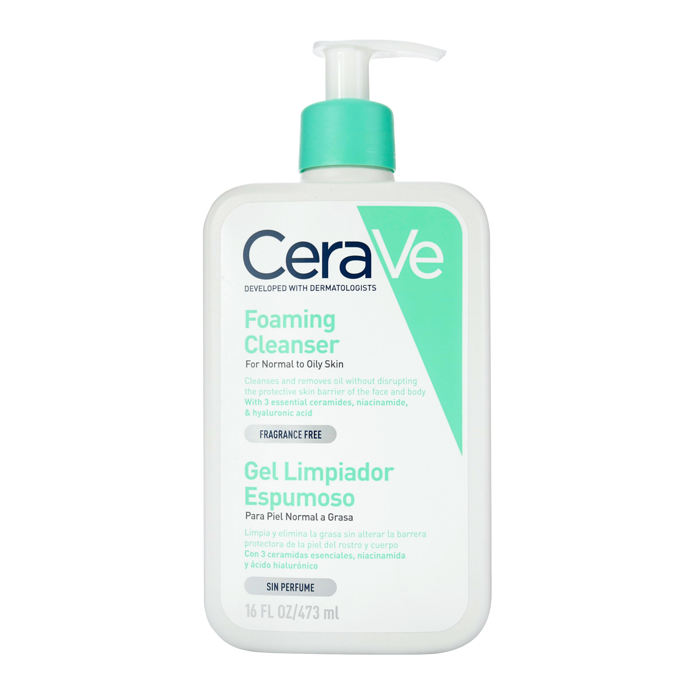 CERAVE GEL LIMPIADOR ESPUMA 473 ML