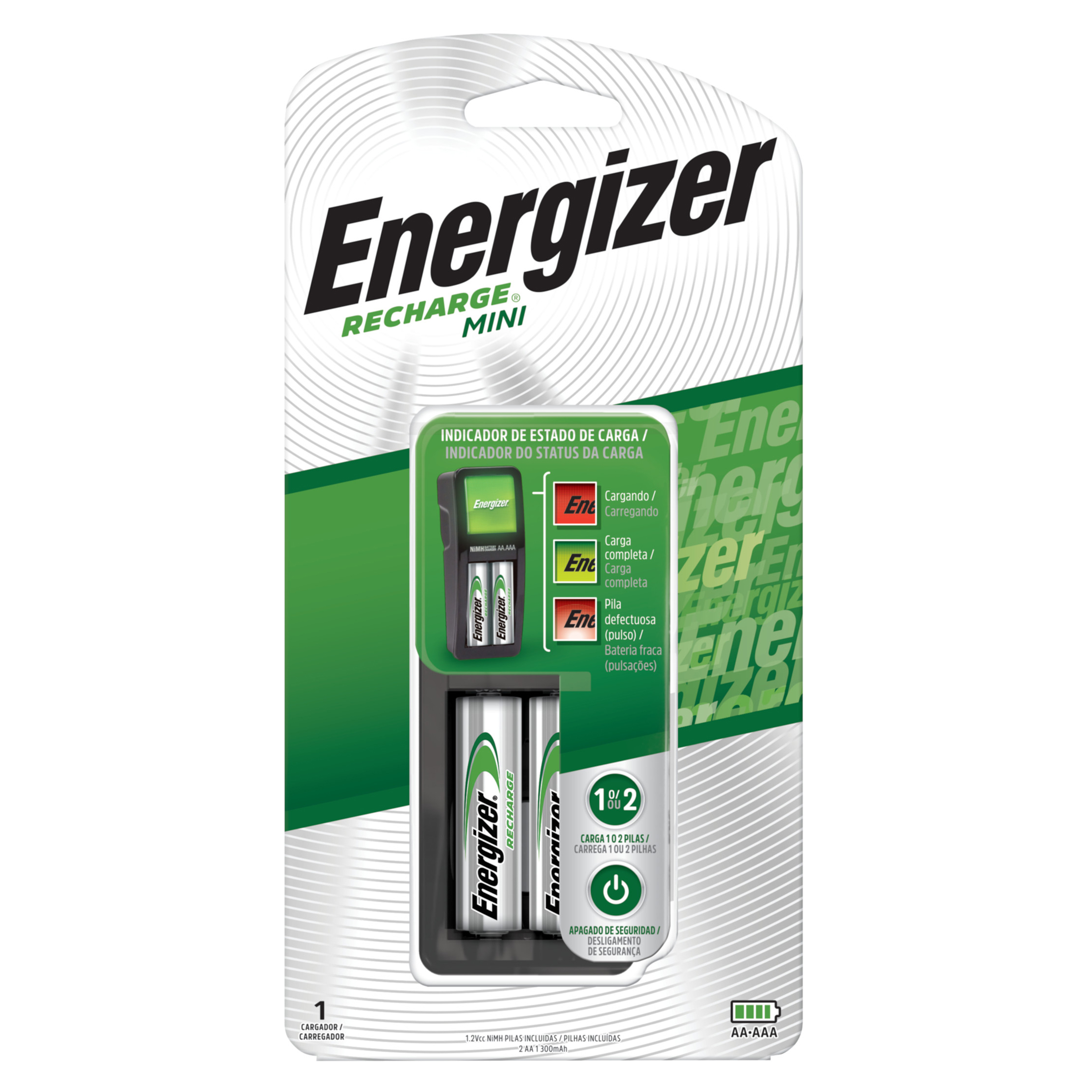 CARGADOR ENEGIZER MAXI MINI 2 PILAS