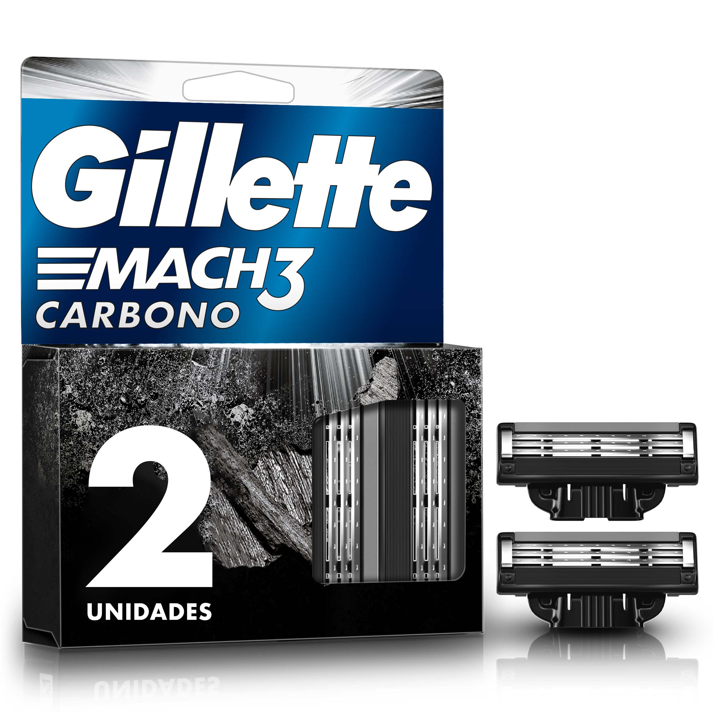 REPUESTO MAQUINAS AFEITAR GILLETE CARBONO 2 UNI