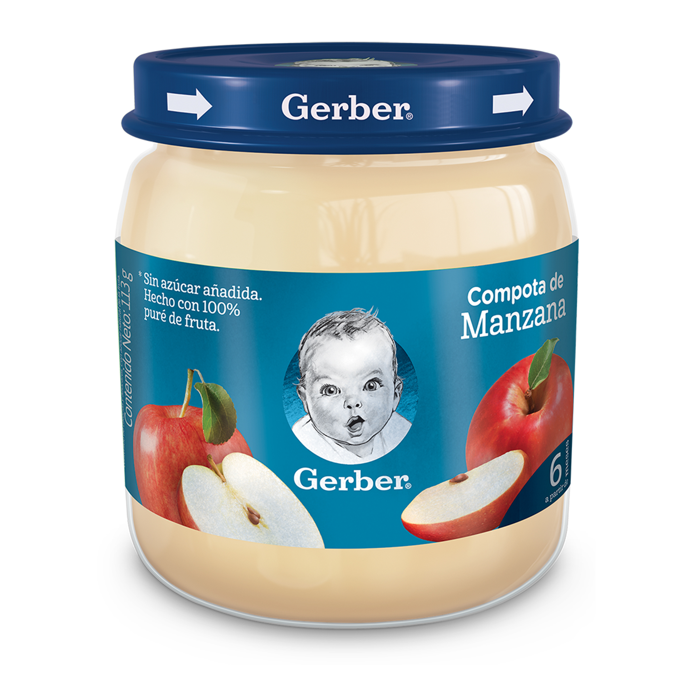 COMPOTA GERBER MANZANA 113 GR
