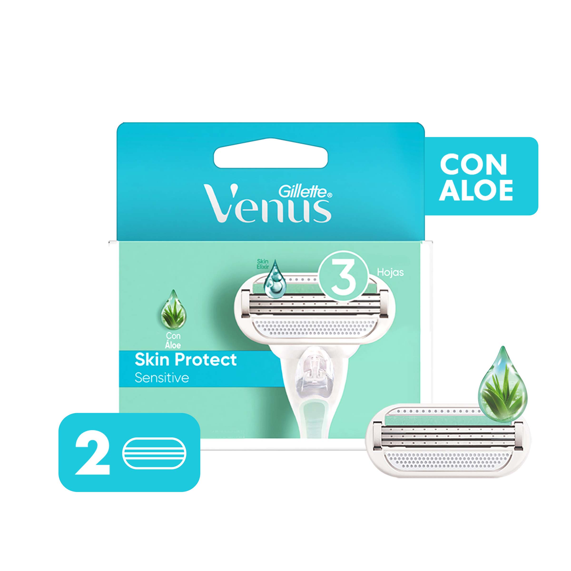 REPUESTO MAQUINA  AFEITAR VENUS DIVINE 2 UNI